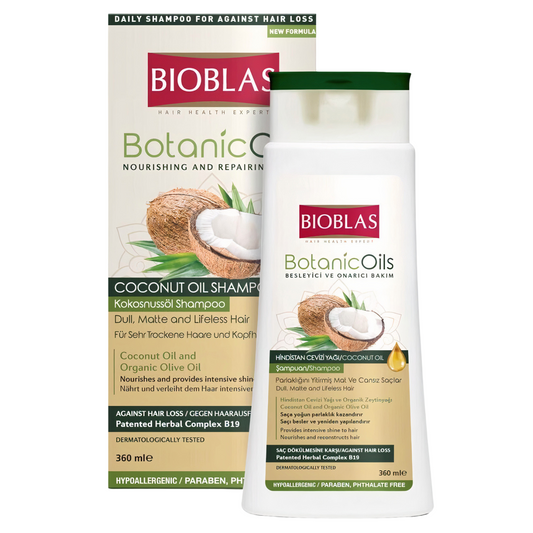 BIOBLAS BOTANIC OILS COCONUT OIL SHAMPOO 360Ml Glimm Glory