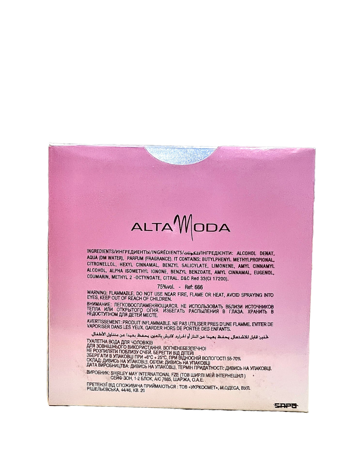 ALTA MODA PINK CRYSTAL POUR FEMME Glimm Glory