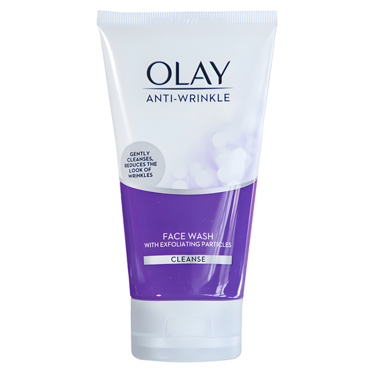 OLAY ANTI-WRINKLE FACE WASH WITH EXFOLIATING PARTICLES Glimm Glory