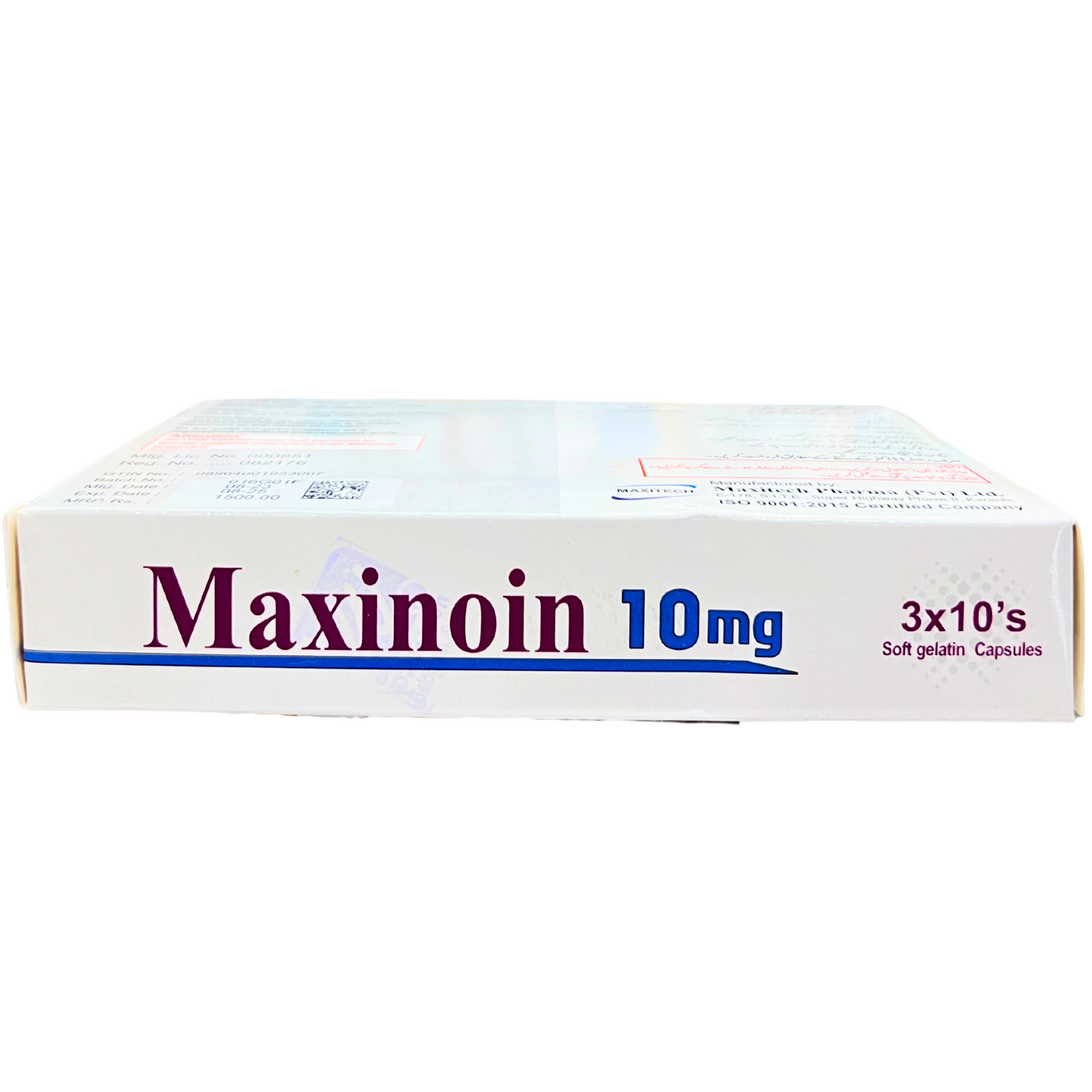 MAXINOIN ISOTRETINOIN 30 CAPSULES 10mg Glimm Glory