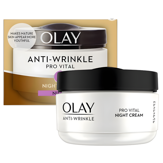 OLAY ANTI-WRINKLE PRO VITAL NIGHT CREAM Glimm Glory