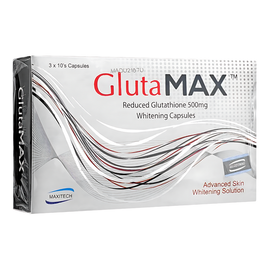 GLUTAMAX REDUCED GLUTATHIONE WHITENING CAPSULES 500mg Glimm Glory